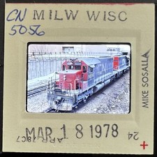 Vint. 1978 35mm Train/Railroad Slide 5056, Canadian National, Milwaukee, WI picture