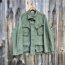 Vintage OG 107 Jungle Jacket Mens Large Ripstop Coat Slant Pocket XL Military picture