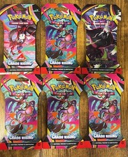Chaos Rising 5x and Pitch Black 1x Pokemon Card Packs Lot Of 6 picture
