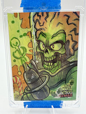 Topps 2026 Mars Attacks Xmas 1/1 Sketch Artist Autograph Martian #3 Botterill picture