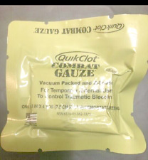 Quikclot Combat Gauze Great For Camping, Boating, HIKING, FISHING /FREE SHIPPING picture