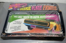 Vintage Pathfinder Deluxe Chrome Plated License Plate Frame picture