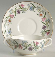 Royal Worcester Fleurette Cream Soup & Saucer 2339395 picture