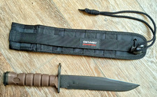 Vintage OKC3S Fighting Knife Bayont Genuine USMC Ontario Knife + Scabbard MOLLE picture