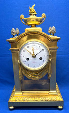 Antique French Silk Thread Clock With Calendar picture
