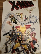 1992 Marvel X-MEN Poster 23x35 Arthur Adams Medley Publishing Vintage Wolverine picture