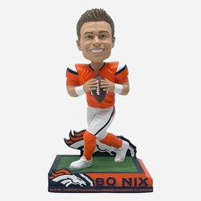 Bo Nix Denver Broncos 2 Rushing & 2 Passing Touchdowns In One Quarter Bobblehead picture