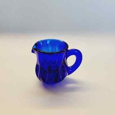 Boyd Glass Pitcher Toothpick Holder Blue picture