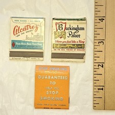 Vintage 1957 Tip’n Twinkle Unused Humor Matchbooks Matches Alcatraz & Buckingham picture
