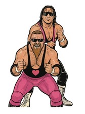 WWE The Hart Foundation Bret Jim Anvil Wrestling Water Resistant Sticker WWF AEW picture