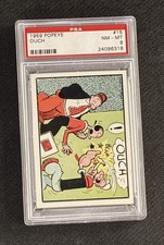 1959 Popeye #15 Ouch Olive Oyl PSA 8 Graded Card Ad-Trix King Features Syndicate picture