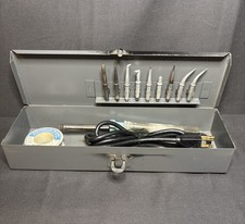 Vintage Weller W60 60 Watt Soldering Iron Kit W/ Tips Original Case VGC USA picture