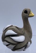 VTG Artesania Rinconada Ostrich Emu Figurine Retired Matte Carved Clay Bird picture