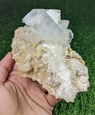 385-gm Faden Quartz Nicely Terminated Shiny Cluster Specimen Balochistan, Pak. picture