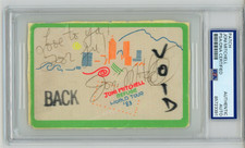 Joni Mitchell ~ Signed Autographed World Tour 1983 Pass ~ PSA DNA Encased picture