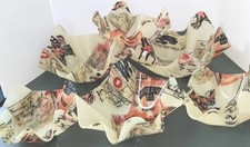 UNUSED 6 Piece Set 1970s Acrylic Western Horse  Cowboys Serve Bowls GIFT VINTAGE picture