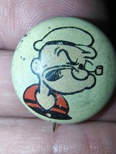 Vintage 1940's Kelloggs Pep Popeye Pinback Button picture