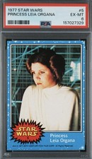 1977 Topps Star Wars Princess Leia Organa #5 (2) PSA 6 - BONUS 8 Cards picture