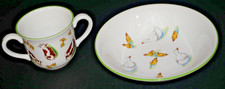 Tiffany & Co. Tiffany Farm Fine Bone China toddler two handle cup & saucer picture