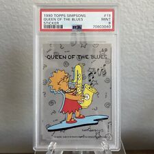 1990 Topps Simpsons Stickers LISA SIMPSON QUEEN OF THE BLUES #19 | PSA 9 Mint picture