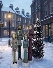 Vintage Windsor Collection Dickens Victorian Christmas - 4 Carolers -  picture