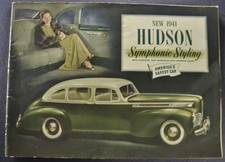 1941 Hudson 28pg Brochure Super 6 Commodore Sedan Convertible Nice Original 41 picture