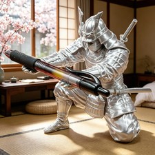 Creative Samurai Pen Holder Japanese Warrior Pencil Stand Desk Decor picture