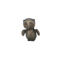 Vintage Solid HUDSON Pewter Owlet Figurine Cute Tiny M23 Hammered picture