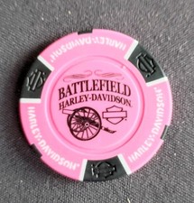Harley Davidson Battlefield Harley Davidson Poker Chip Gettysburg Pennsylvania picture