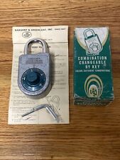 Vintage Sargent & Greenleaf Inc Combination Padlock No. 8088 Mint Preowned Cond picture