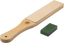 Double-Sided Leather Strop for Knife Sharpening with Buffing Polishing Cutting C picture