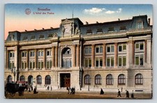 Bruxelles L'Hotel des Postes Post Office Postcard Vintage Early 1900s LL picture