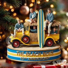 2025 HOT SALE The Beach Boys 65th Anniversary Ornament 2d flat picture
