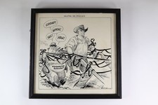 1943 E.P. Parrish Chicago Tribune Political Cartoon Helping the Farmer Original picture
