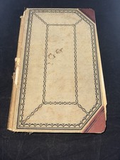Antique 1915-1944 Church Ridgeville Indiana Hand Script Ledger Record Book picture