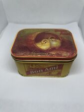 Vintage 1983 Small Bon Ami Metal Tin By Bristol Ware Vintage 2 Chicks Graphic picture