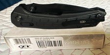 Zero Tolerance ZT 0203 Duralock CPM M4 Black Drop Point Plain Edge G10 picture
