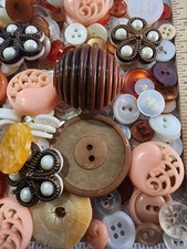 250 Buttons - Mostly Vintage from Estate Collection - #16 picture