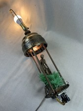Vintage 1970s Greek Goddess Hanging Oil Rain Lamp Parts Only LIGHT AND PUMP WORK picture