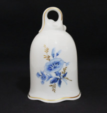 Vtg Bell Blue Flowers 1814 Hutschenreuther Germany Danbury Mint Porcelain Houses picture