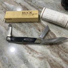 Vintage Wrangler Buck Knife Model 307 3-Blade w/ Original Box & Paperwork picture