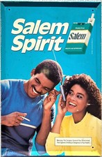 1984 WINSTON SALEM SPIRIT African American Cigarettes Advertising Metal Sign picture