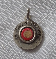 St. Anne De Beaupre Relic Medal Charm Mother of the Virgin Mary VGC  picture