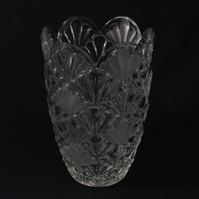Bohemia Glass Mid 20th Century Czech Hand Cut Crystal Flower Vase 9