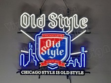 Old Style Beer Chicago City Skyline 24