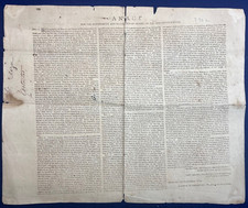 1790 Maritime Act  Ships Crew Signed Broadside Antique Poster George Washington picture