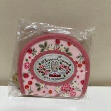 Sanrio Marron cream Coin Purse Rare Retro Vintage Pink Flower Mini wallet 1996 picture