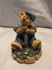 Sitting Baseball Bear Figurine  picture