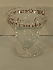 Vintage Glass Hershey's Chocolate Lover Ice Cream Sundae Dish 3