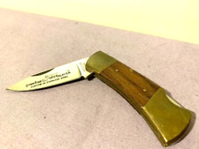 Vintage Precise Deerslayer Flat Blade Folding Lockback Knife Japan Made -- Great picture